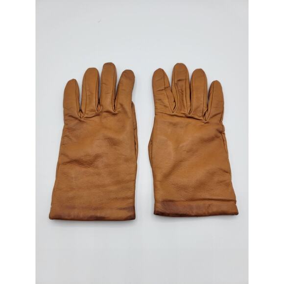 Carlo Pazolini Genuine Leather Gloves 100% Wool Lined 7 1/2 - Picture 1 of 7